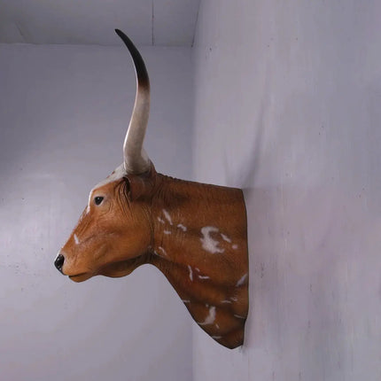 Texas Long Horn Head Life Size Statue LM Treasures - H