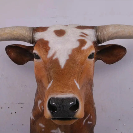 Texas Long Horn Head Life Size Statue LM Treasures - H