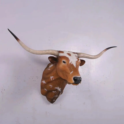 Texas Long Horn Head Life Size Statue LM Treasures - H