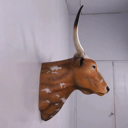 Texas Long Horn Head Life Size Statue LM Treasures - H