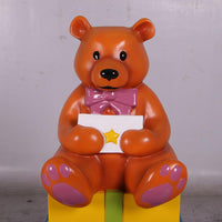 Presents with Bear Life Size Statue - LM Treasures 