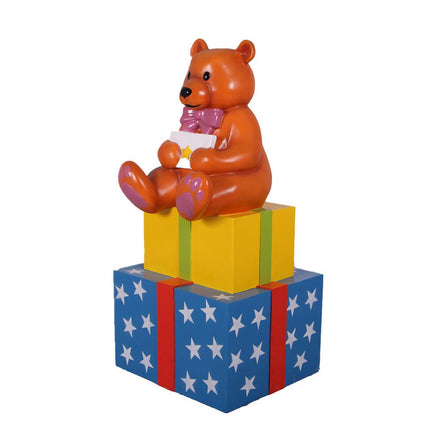 Presents with Bear Life Size Statue - LM Treasures 