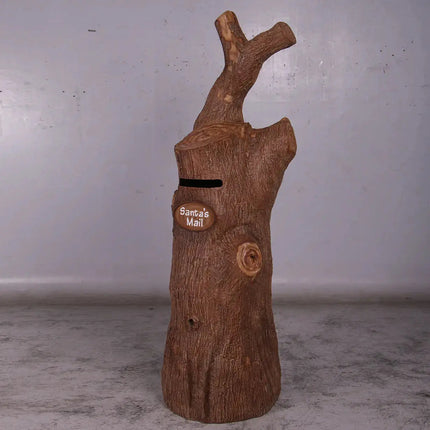 Tree Trunk Stump Santa's Mailbox Statue LM Treasures - H