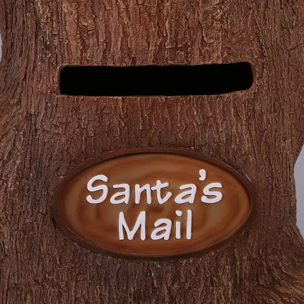 Tree Trunk Stump Santa's Mailbox Statue LM Treasures - H