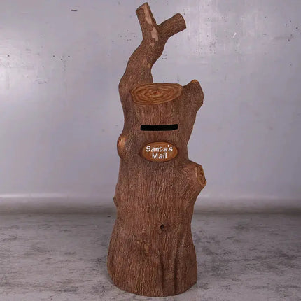 Tree Trunk Stump Santa's Mailbox Statue LM Treasures - H