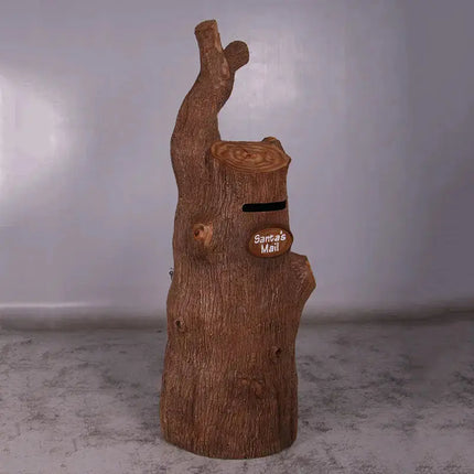 Tree Trunk Stump Santa's Mailbox Statue LM Treasures - H