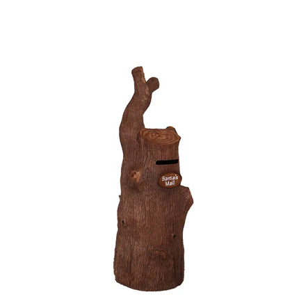 Tree Trunk Stump Santa's Mailbox Statue LM Treasures - H