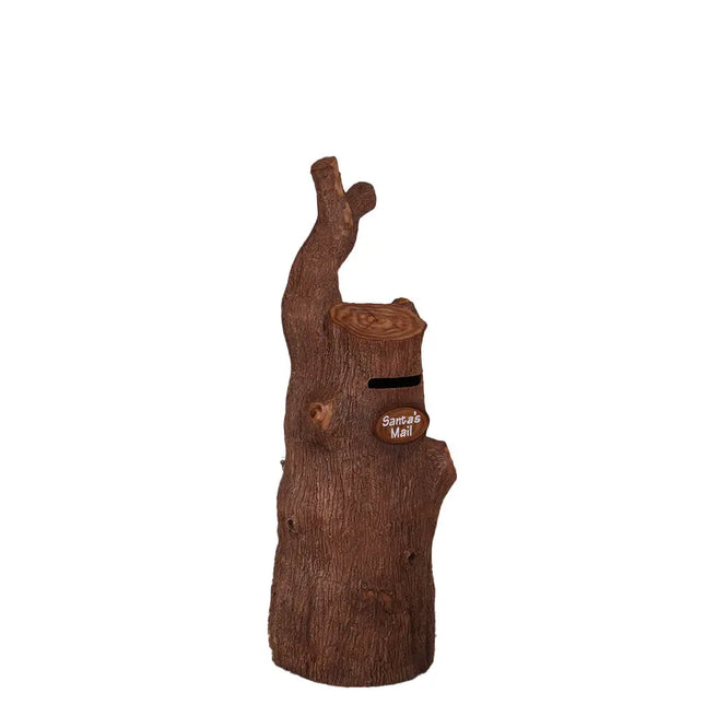 Tree Trunk Stump Santa's Mailbox Statue LM Treasures - H