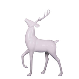 White Royal Stag Deer No Base Life Size Statue - LM Treasures 