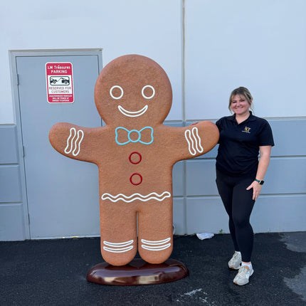 Man Gingerbread Cookie Over Sized Statue LM Treasures - H