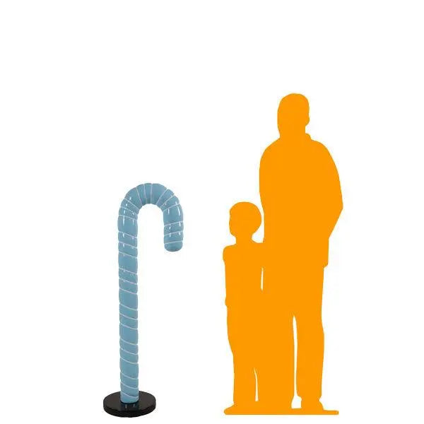 Small Blue Cushion Candy Cane Statue LM Treasures - H