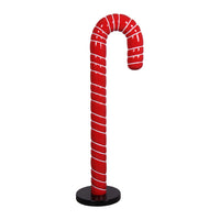 Large Red Cushion Candy Cane Statue - LM Treasures 