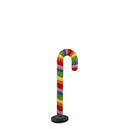Small Rainbow Cushion Candy Cane Statue - LM Treasures 