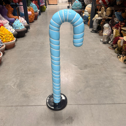 Small Blue Cushion Candy Cane Statue LM Treasures - H