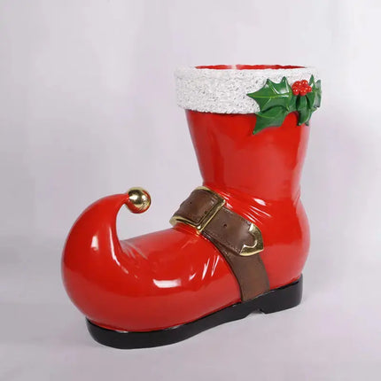 Red Christmas Boot Statue LM Treasures - H