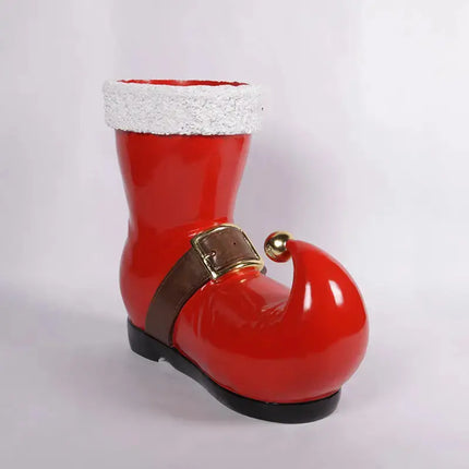 Red Christmas Boot Statue LM Treasures - H