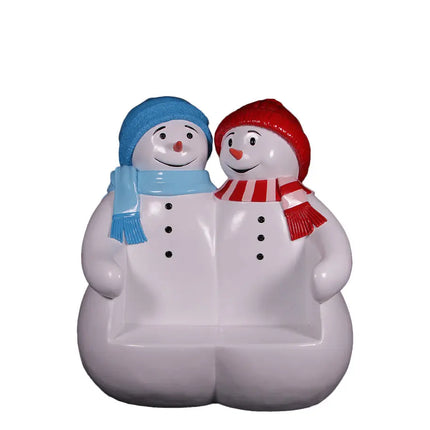 Snowman Bench Statue LM Treasures - H