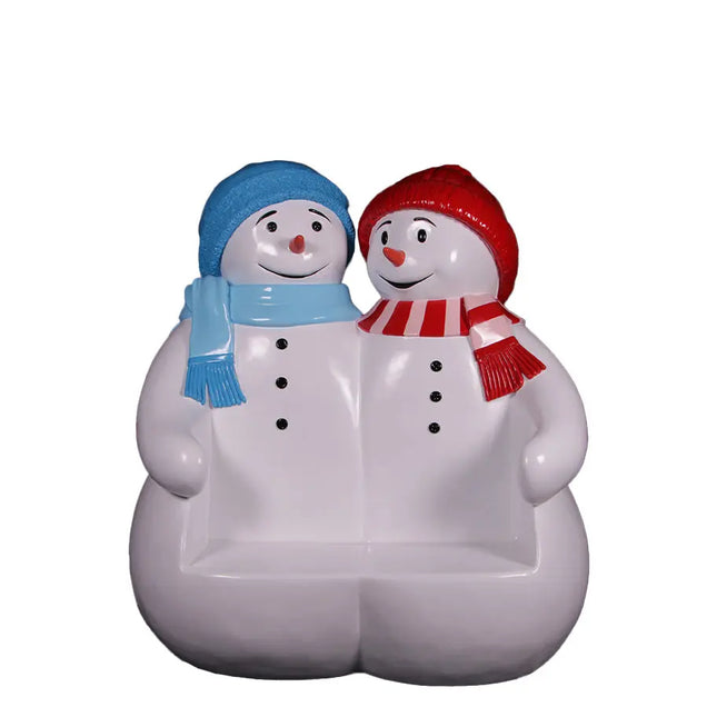 Snowman Bench Statue LM Treasures - H