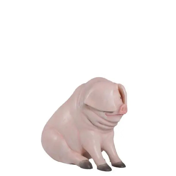 Comic Pig Sitting Life Size Statue LM Treasures - H