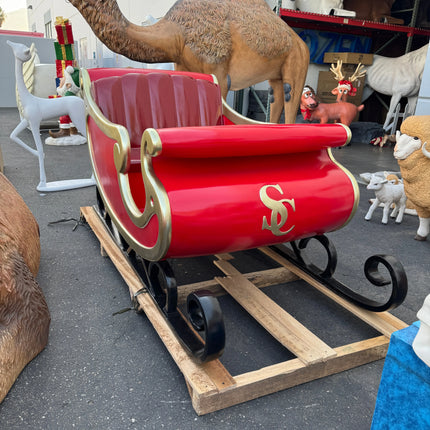 Santa's Sleigh Photo Op Over Sized Statue LM Treasures - H