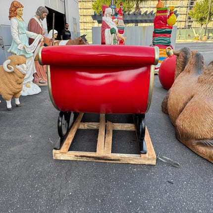 Santa's Sleigh Photo Op Over Sized Statue LM Treasures - H