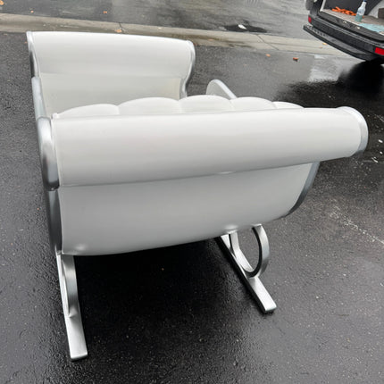 White Santa's Sleigh Photo Op Over Sized Statue LM Treasures - H