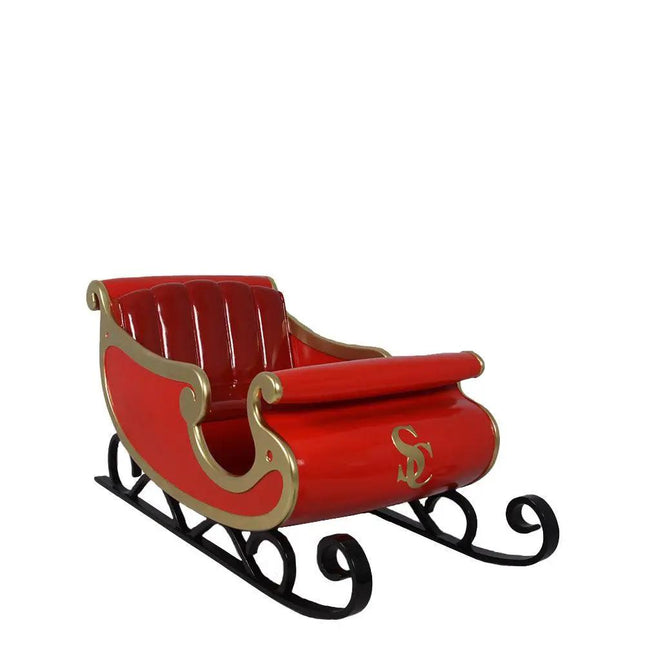 Santa's Sleigh Photo Op Over Sized Statue LM Treasures - H