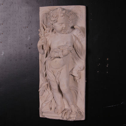 Cherub Wall Decor Panels Set Life Size Statues