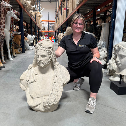 Hercules Bust Life Size Statue LM Treasures - H