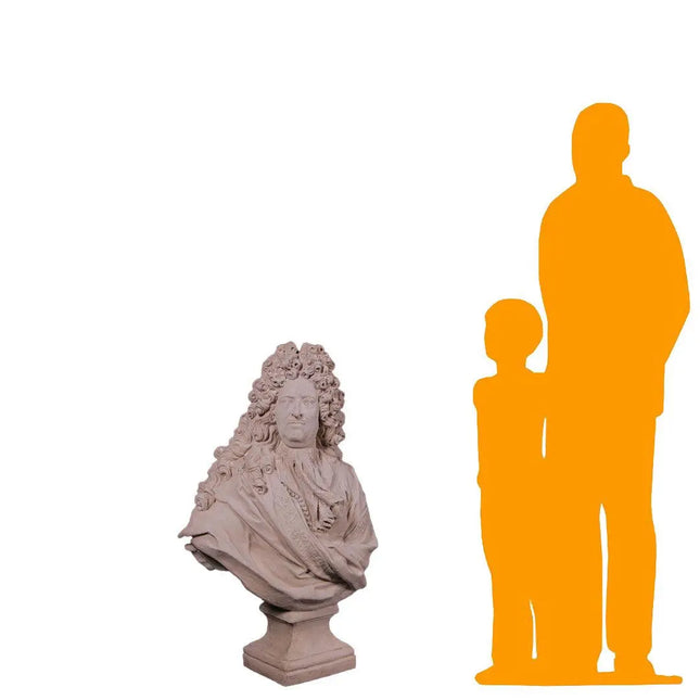 Louis XIV Bust Life Size Statue LM Treasures - H