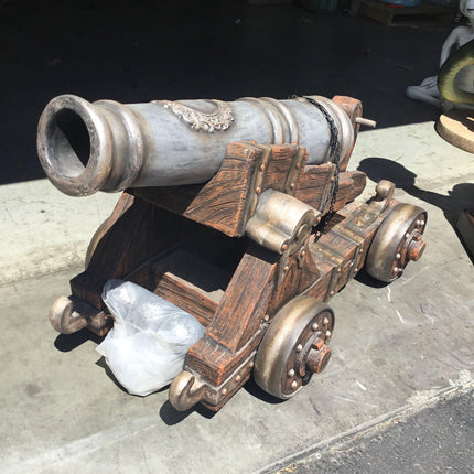 Pirate Cannon with Balls Life Size Statue - LM Treasures 