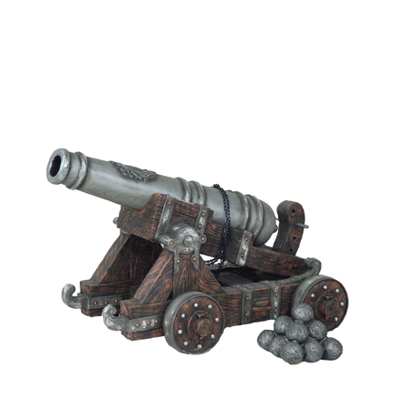 Pirate Cannon with Balls Life Size Statue - LM Treasures 