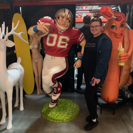 Football Player Life Size Statue - LM Treasures 
