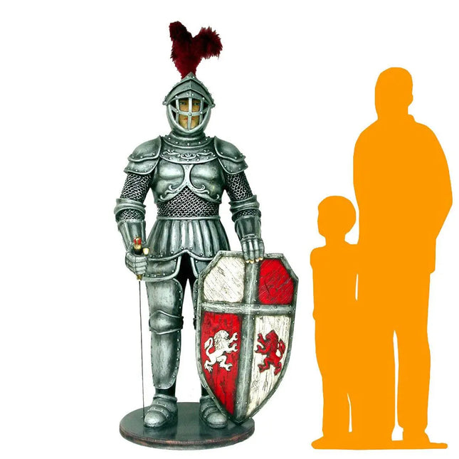 Knight In Armor Life Size Statue LM Treasures - A