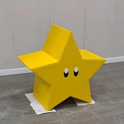 Yellow Star Cartoon Table and Wall Decor Statue LM Treasures - H