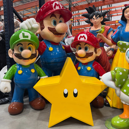 Yellow Star Cartoon Table and Wall Decor Statue LM Treasures - H