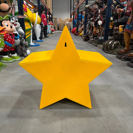 Yellow Star Cartoon Table and Wall Decor Statue LM Treasures - H