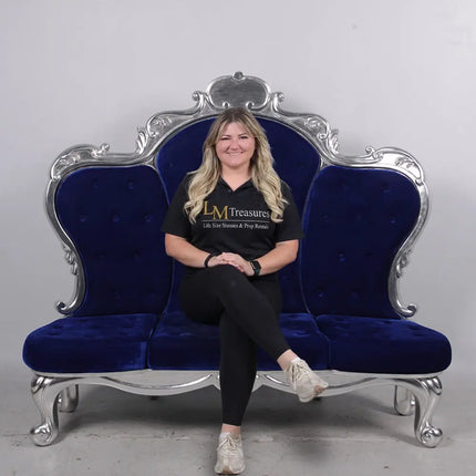Blue Grand Deluxe Throne Statue LM Treasures - H