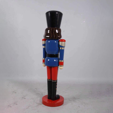 Blue Nutcracker Life Size Christmas Statue