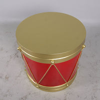 Red And Gold Drum Life Size Statue - LM Treasures 