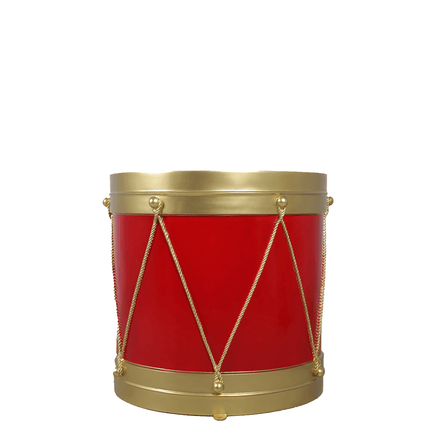 Red And Gold Drum Life Size Statue - LM Treasures 