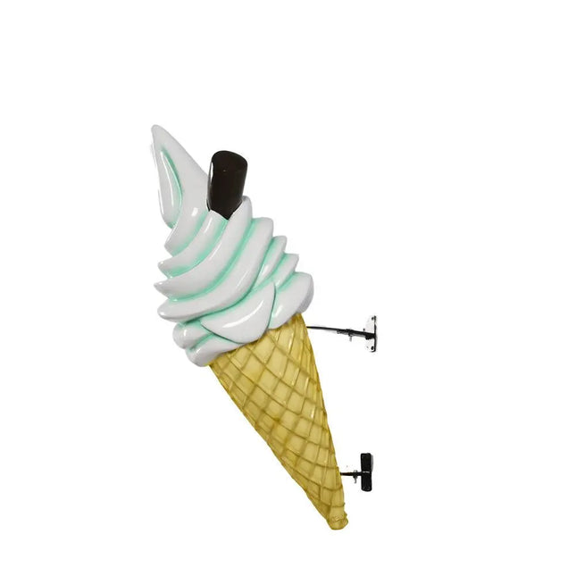 Hanging Soft Serve Mint Green Ice Cream Over Sized Statue LM Treasures - H