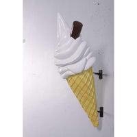 Hanging Soft Serve Vanilla Ice Cream Over Sized Statue - LM Treasures 