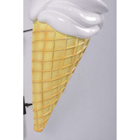 Hanging Soft Serve Vanilla Ice Cream Over Sized Statue - LM Treasures 