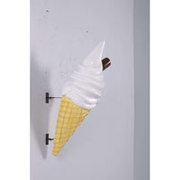 Hanging Soft Serve Vanilla Ice Cream Over Sized Statue - LM Treasures 