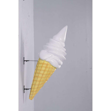 Hanging Soft Serve Vanilla Ice Cream Over Sized Statue - LM Treasures 