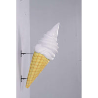 Hanging Soft Serve Vanilla Ice Cream Over Sized Statue - LM Treasures 