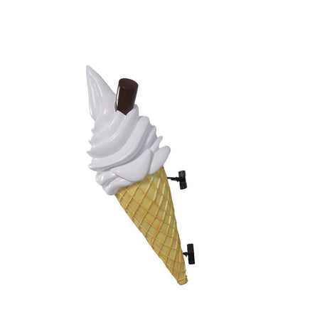 Hanging Soft Serve Vanilla Ice Cream Over Sized Statue - LM Treasures 