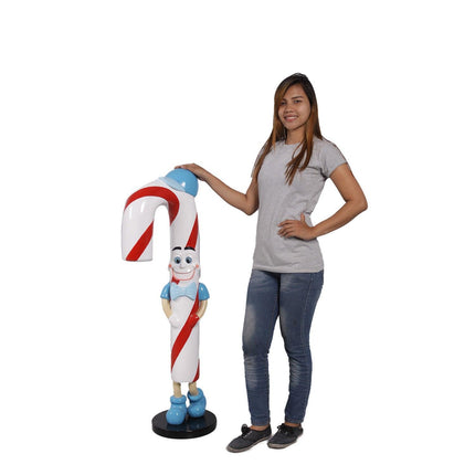 Jr Candy Cane Over Sized Statue - LM Treasures 