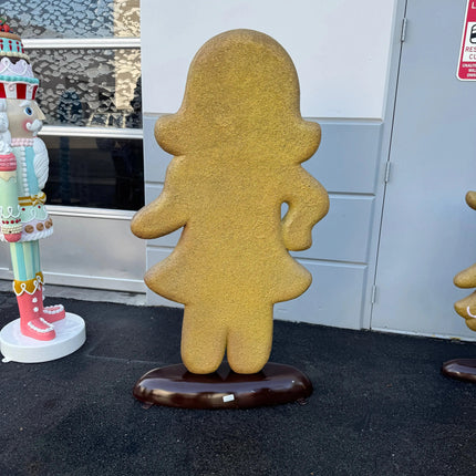 Woman Gingerbread Cookie Over Sized Statue LM Treasures - H